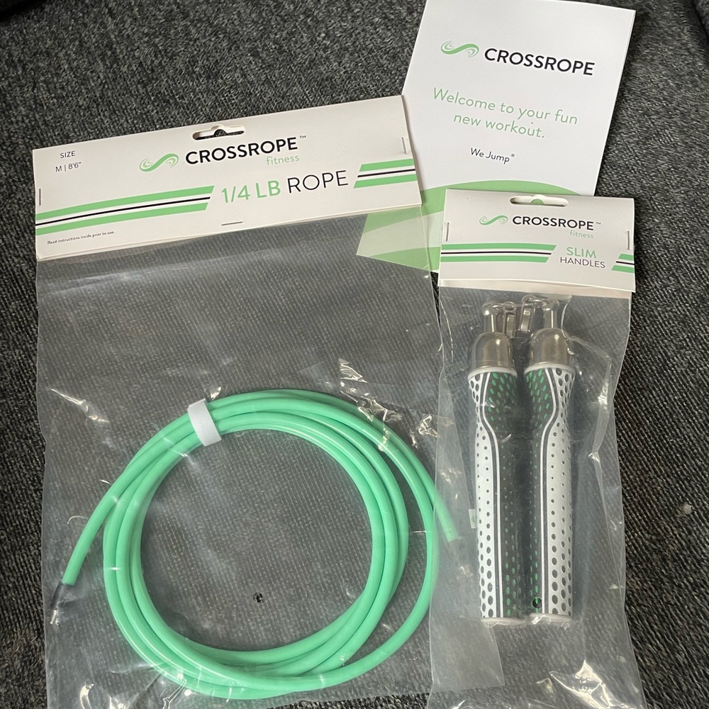 Crossrope Slim Handles and 1/4 Rope